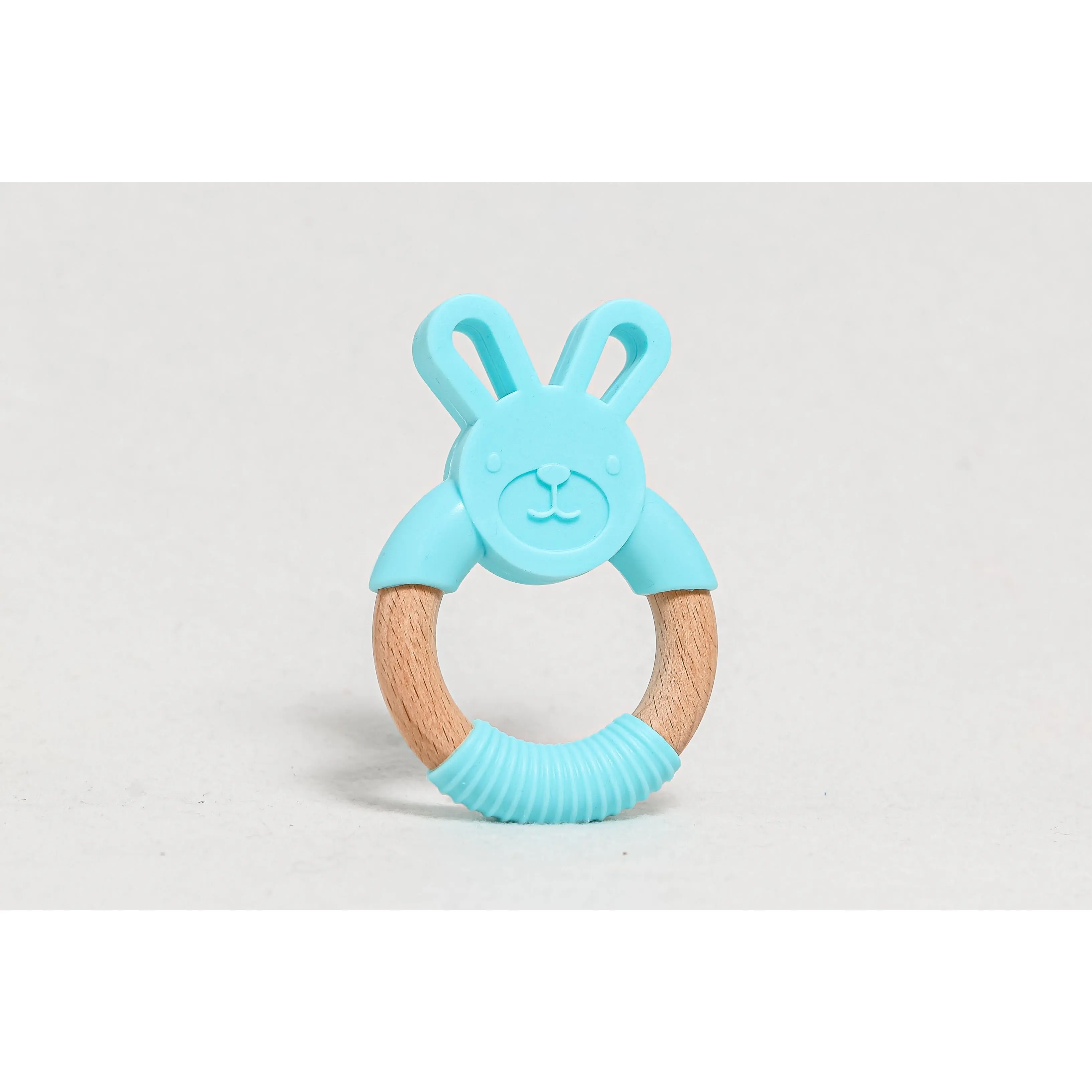 Bamboo Bunny Teether Toy - Blue