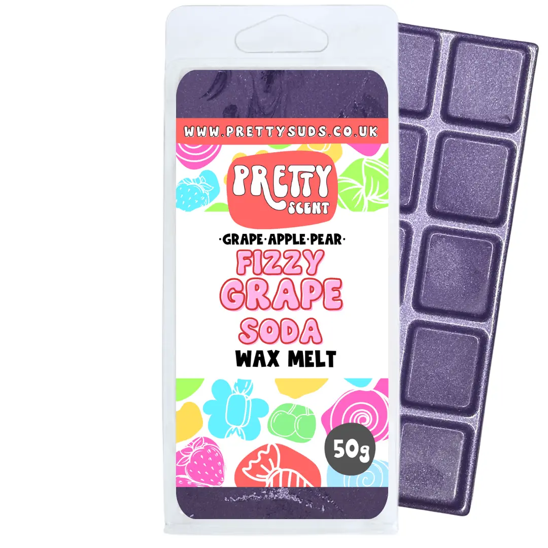 Fizzy Grape Soda Soy Wax Melt Bar 50g