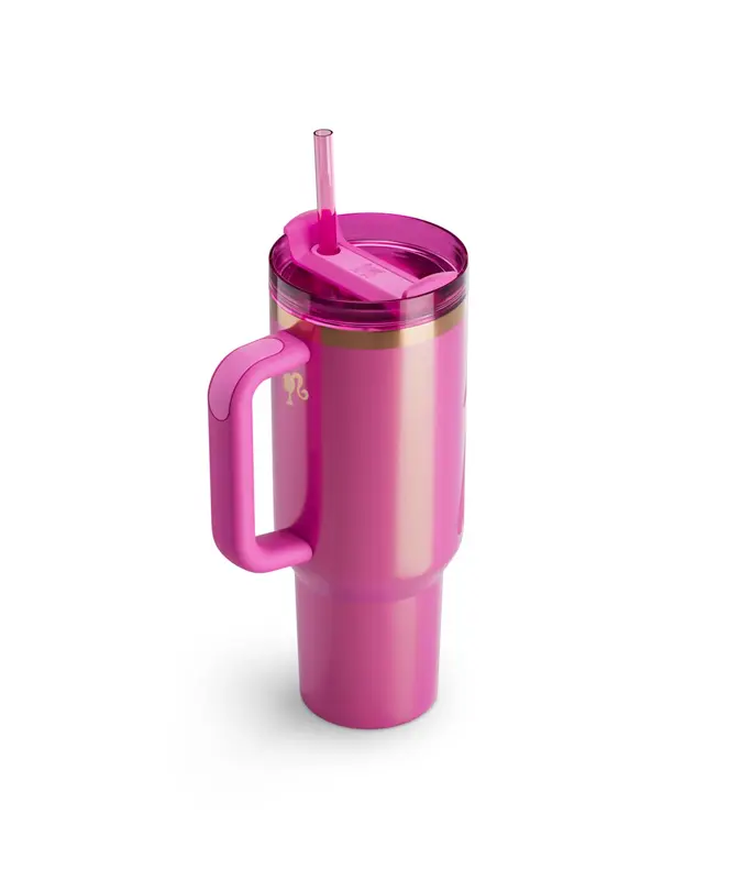 Pink Ba-rb-ie for Stan-ley Cup 40 oz with handle Stainless Steel Quencher Tumbler 4