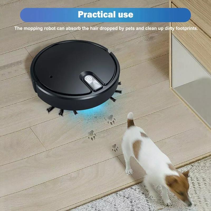 Smart Robot Vacuum Cleaner | Automatic Sweeper for Hard Floors & Carpets | Rechargeable & Ultra-Quiet | Intelligent Home Cleaning with Strong Suction, Anti-Collision & Auto Navigation | Hands-Free Dust Removal | Ideal for Pet Hair & Allergies 3