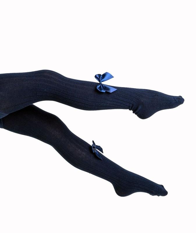 Melancia Personalised Girls Bow Tights Spanish Style Red Navy blue White Cream Charcoal Pink viral baby 3