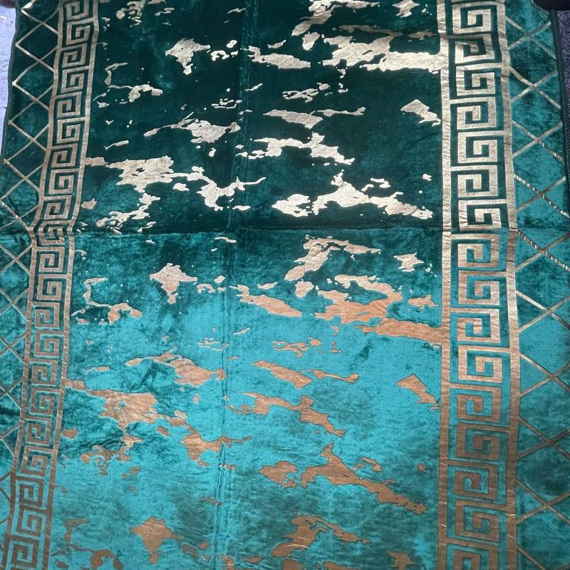 Greek Style Metalic Marble Effect Rug gold stamp 160x230cm - Soft Furnishings 4