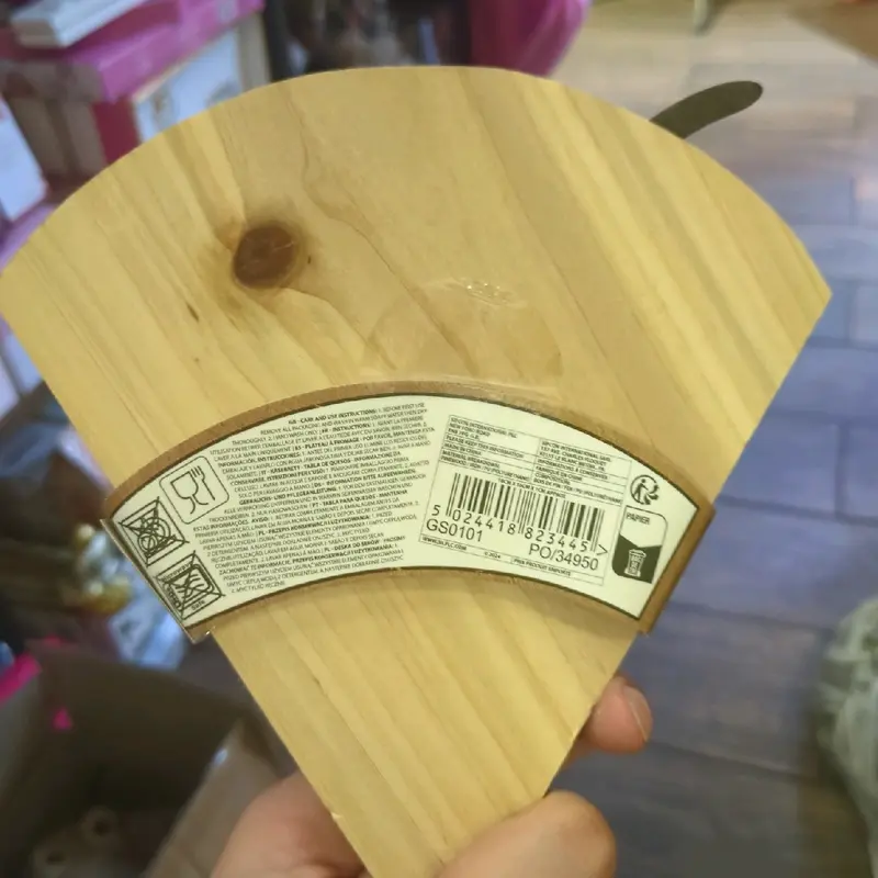 Handcrafted Cheese Board with Slice - Perfect for Kitchen Chopping Wood 3