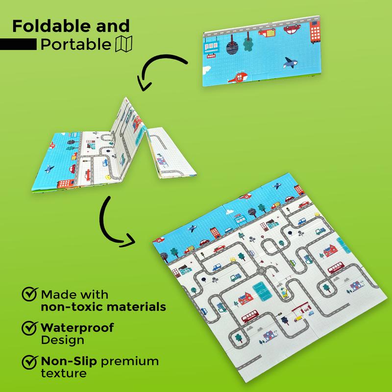 XAVICAN  | Foldable | Baby Play Mat | 150x180cm | Waterproof | Non Slip | Playpen Mat | 7