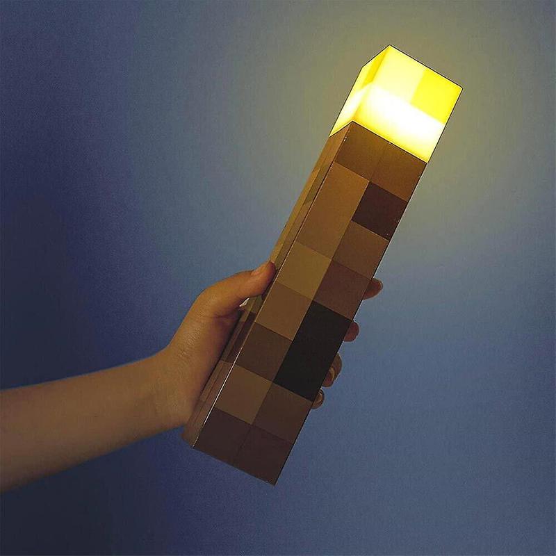 Product Introduction of Minecraft Game Torch Lamp Led Night Light Home Decors USB Rechargeable Kids Gift MC Wall mountable Game fans Home Decoration Gifts for Gamers Soft light without glare 20