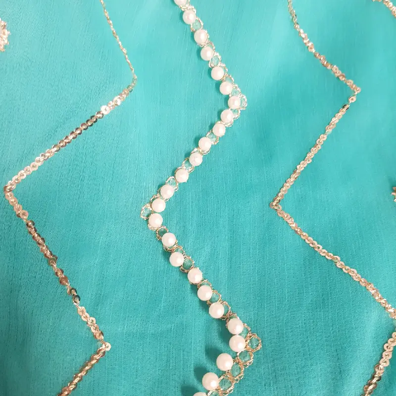 Eid collection  by Hania amir chiffon pearl collection tailor made suits 4