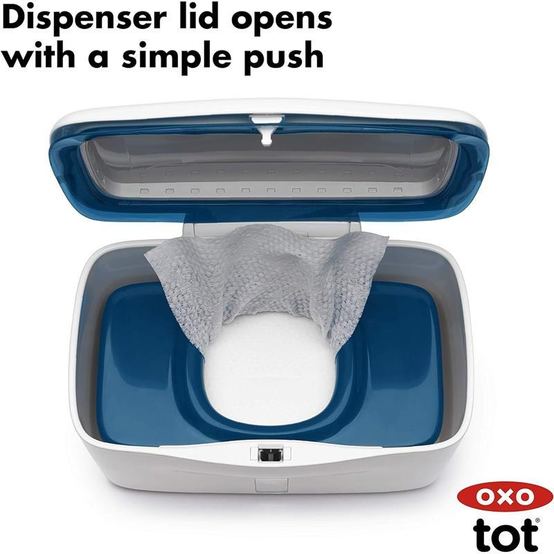 Tot Perfect Pull Wipes Dispenser, Navy, 1 Count (Pack of 1) 3
