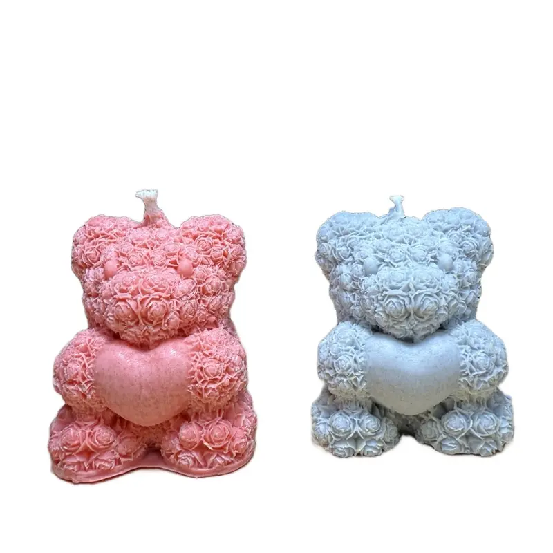 Teddy Bear Candles - Perfect for Home Decor and Festive Ornaments Decoration 0