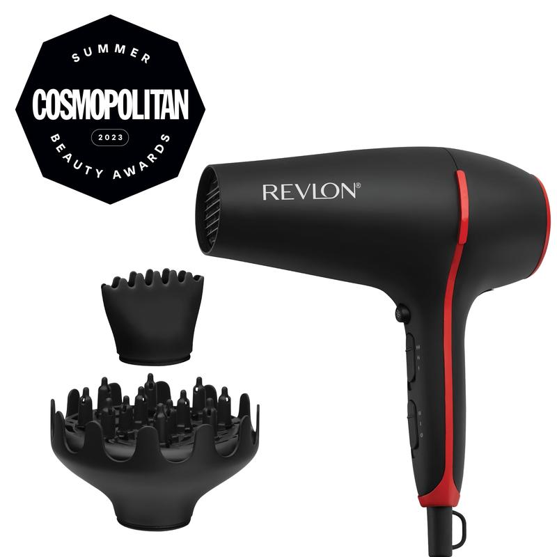 Revlon Smoothstay Coconut Oil-Infused Hair Dryer (2000 watts, 2 Accessories for Styling Versatility: Diffuser & Concentrator Comb, Ceramic Tourmaline Ionic Technology) RVDR5317 5