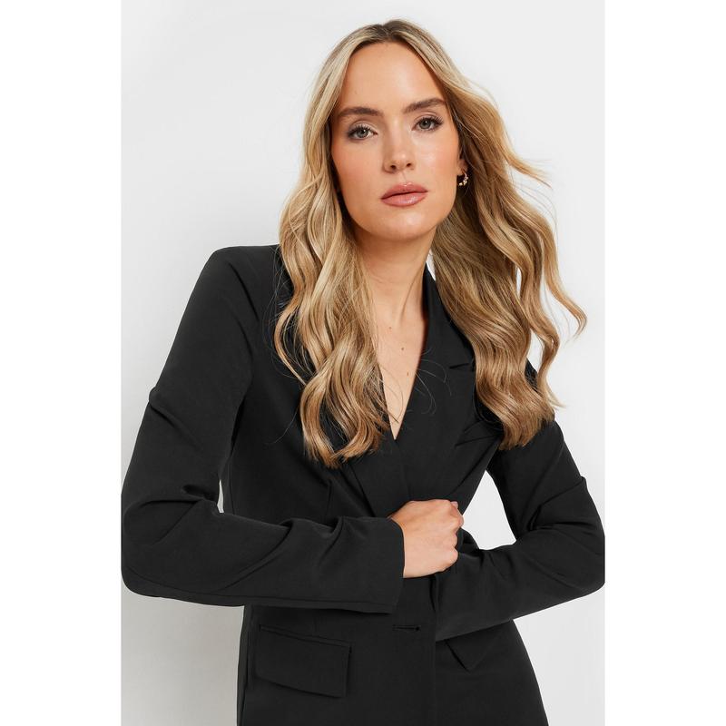 LTS Tall Black Single Breasted Blazer 2