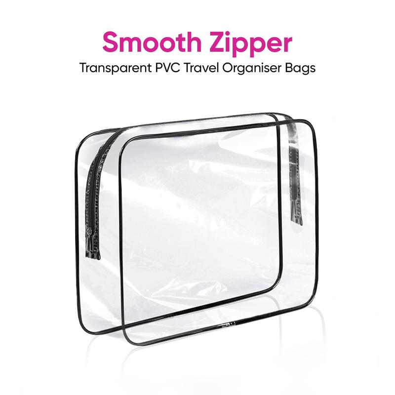 ASAB Transparent PVC Travel Organiser Bags 3PC 5