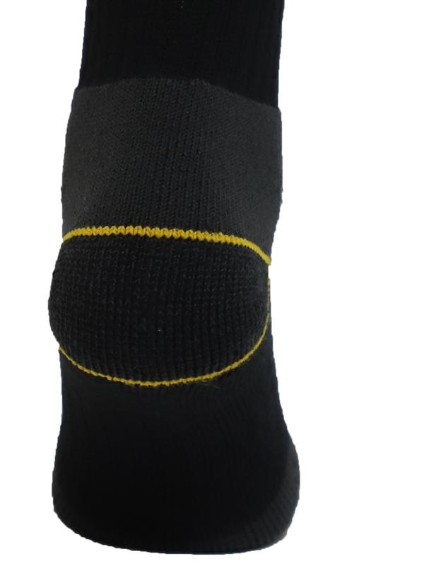 10 Pair Men's Heavy Duty Work Socks Black Reinforced Heel & Toe Rich  Optimal Comfort - Size UK 6-11 Cotton Plain Summer Winter Ankle Menswear Basic Stretch Top Medium Polyester 5