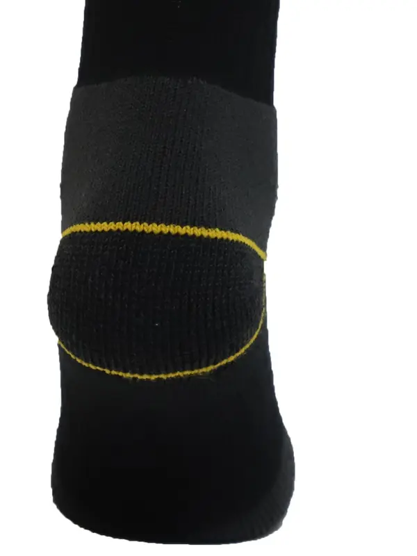 10 Pair Men's Heavy Duty Work Socks Black Reinforced Heel & Toe Rich  Optimal Comfort - Size UK 6-11 Cotton Plain Summer Winter Ankle Menswear Basic Stretch Top Medium Polyester 5