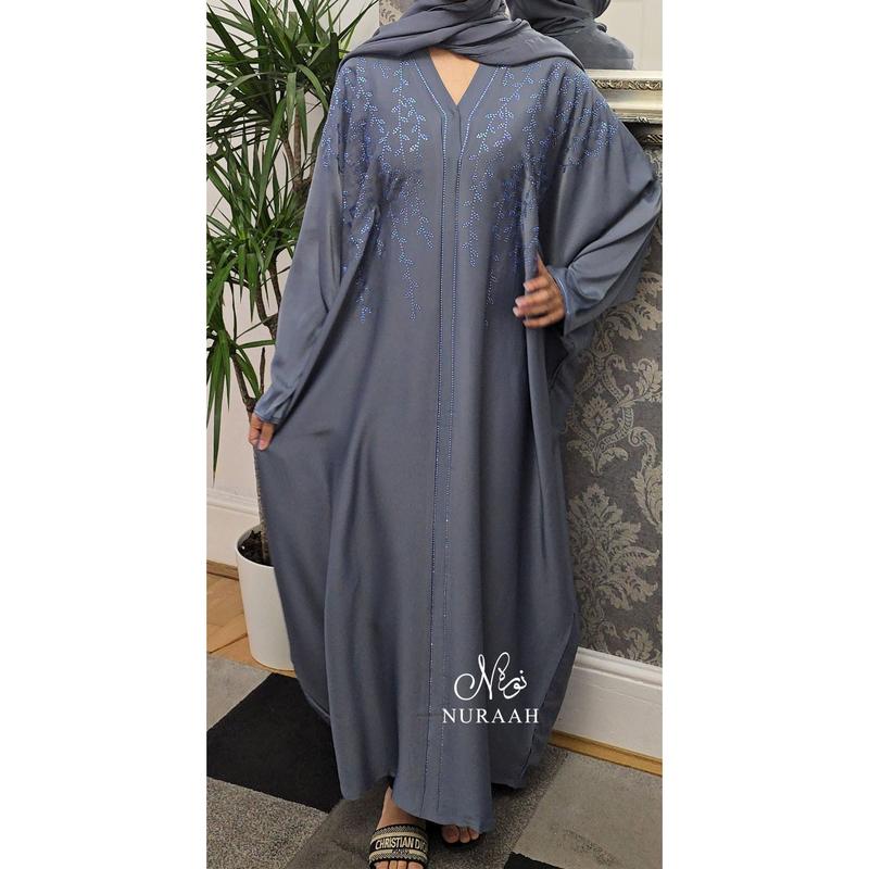 (NURAAH) AMAYA BUTTERFLY ABAYA (with scarf and inner belts) women 6