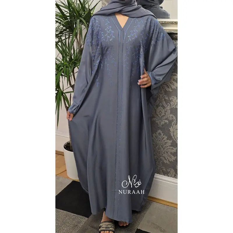 (NURAAH) AMAYA BUTTERFLY ABAYA (with scarf and inner belts) women 6