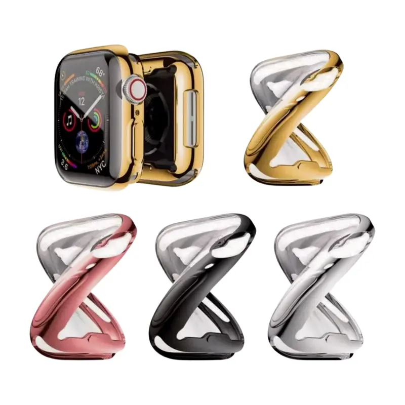 Full Soft TPU Screen Protector Case Cover for Apple Watch 1 2 3 4 5 6 7 8 9 SE Accessories Wearable Protection Handheld Protective 1