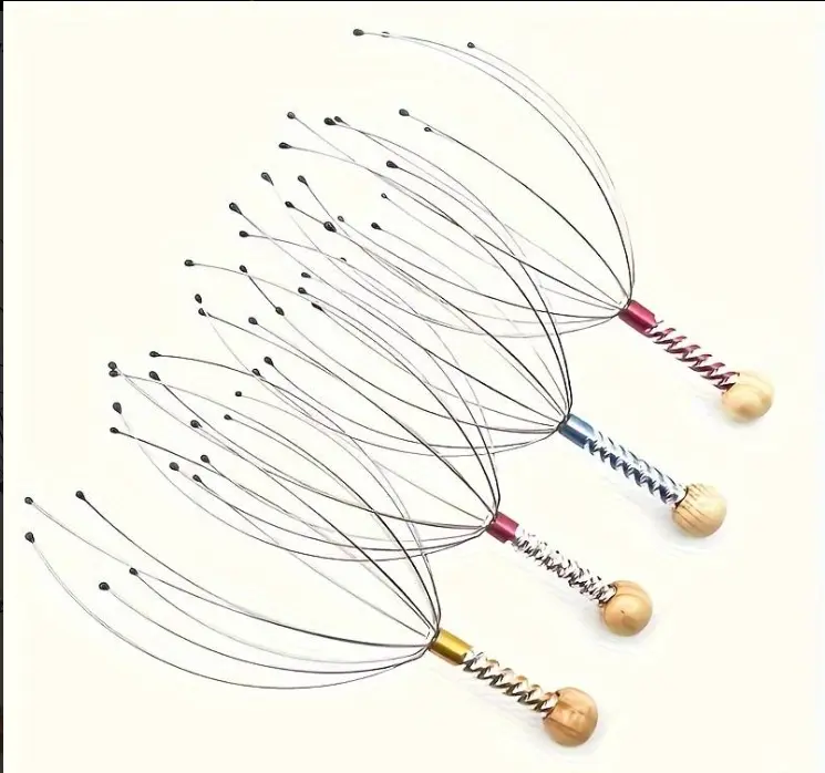 2pcs   Stress-Relief Octopus Scalp Massager - Durable Metal Head Scratcher for Deep Relaxation & Hair Growth Body Care 8