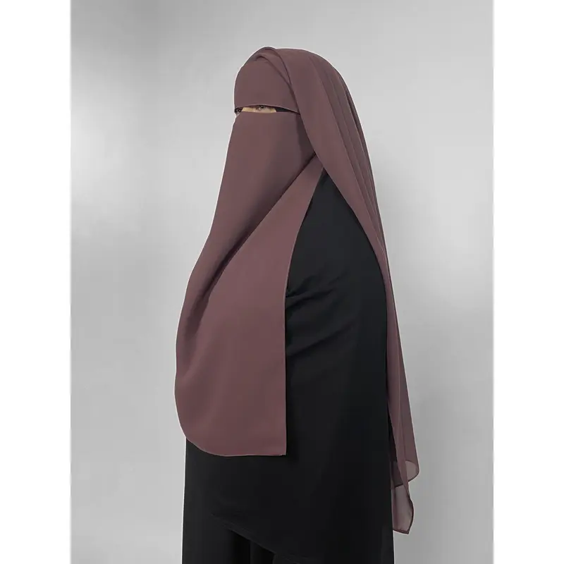 Long Rectangular 2 Layer Niqab | Eye Flap 2