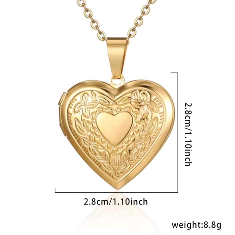 GJ Gemma Stainless Steel Functioning Heart Locket 6