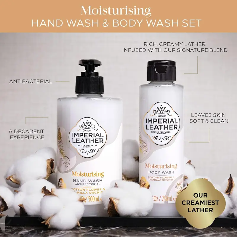 Imperial Leather Moisturising Hand Wash, Cotton Flower & Vanilla Orchid, Antibacterial, Signature Oil Blend, Gentle Skin Care, Bulk Buy Pack of 6 x 500ml Gel Nail 3