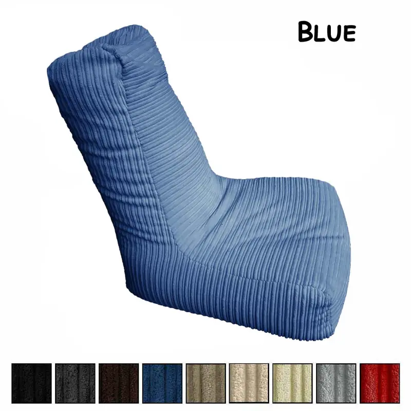 Jumbo Corduroy High Back Seater Gaming Beanbag Chair for Kids & Adults. Various colours available. Filling Included. 4