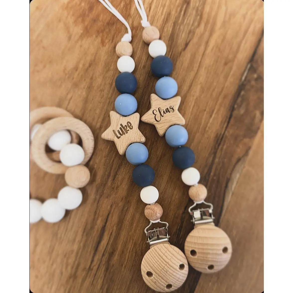 Personlisable Star Dummy Clip | Denim