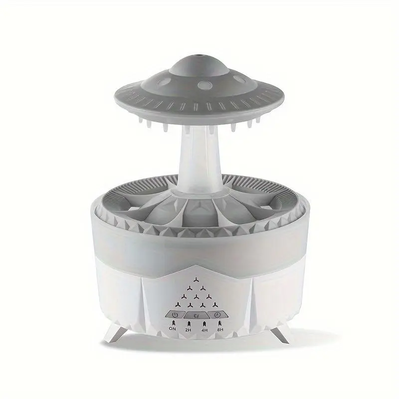 1pc Relaxing Raindrop Aromatherapy Essential Oil Diffuser Machine - LED Lighted, Dense Fog Humidification, Whisper Quiet, Auto Shut-Off, Compact Design - Perfect for Home, Office, Yoga, Meditation, and Spa Decor 3