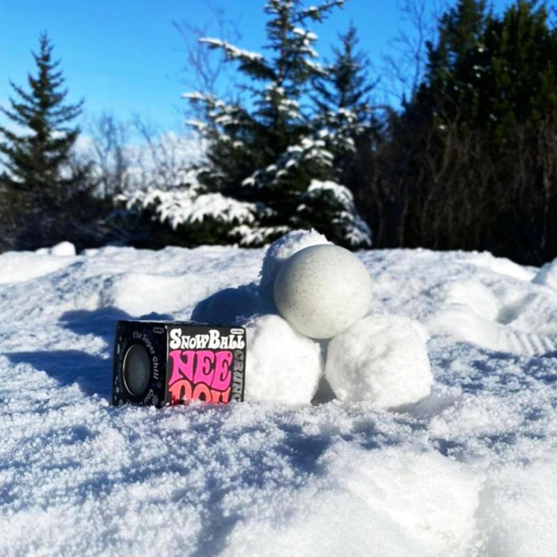 NeeDoh SnowBall Crunch Fidget Toy Snow Anti Stress Sensory Ball 4