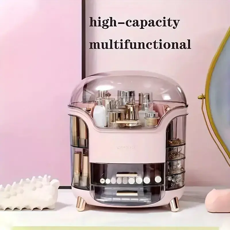 Large Make-Up Holder Cosmetic Dressing Table Tidy Storage Box - Home Organizer Lightweight 2