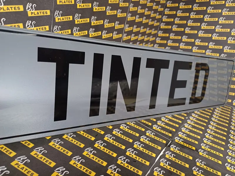 Black Tinted Show Plate Sign | Custom Name Wall Art | Vehicle 0