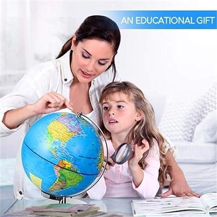 14.16cm Rotating Student HD World Globe Geography Educational Decoration Children Learn Globe World Earth Map Teaching Aids 5