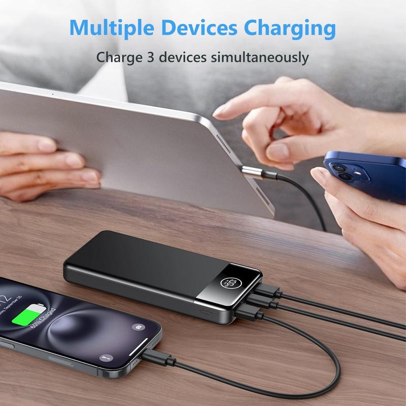 Power Bank Fast Charging 26800mAh, Portable Charger PD22.5W, PD3.0 QC4.0 USB-C/USB-A Output, Phone Battery Pack for iPhone 16 15 14 13 Plus Pro Max Mini, Glaxy 3