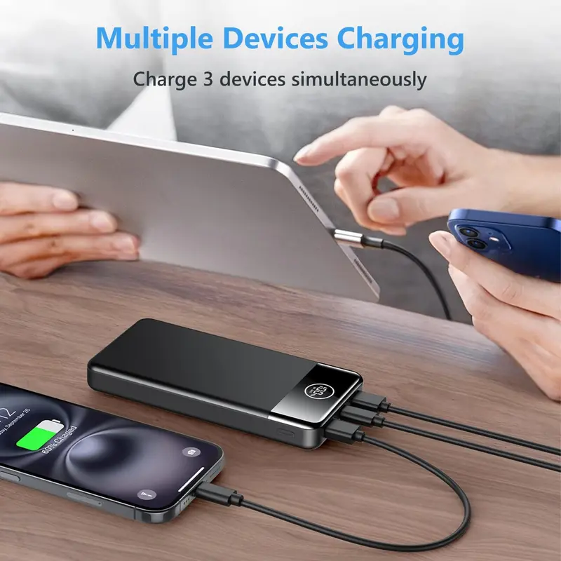 Power Bank Fast Charging 26800mAh, Portable Charger PD22.5W, PD3.0 QC4.0 USB-C/USB-A Output, Phone Battery Pack for iPhone 16 15 14 13 Plus Pro Max Mini, Glaxy 3