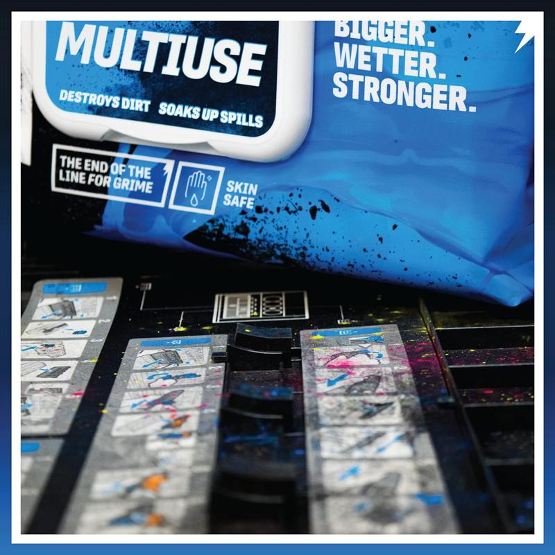 PRO Multiuse Cleaning Wet Wipes - Big Professional Disposable Wipes - Tougher Multi-Purpose Heavy-Duty Grime Cleaning Cloths (100 Thick Large Wipes) 5