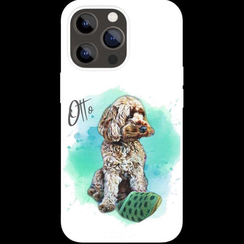 Personalised Custom Pet/ Dog/ Cat/ Horse Phone Cover Case Iphone 11/12/13/14/Pro Phone Case 4