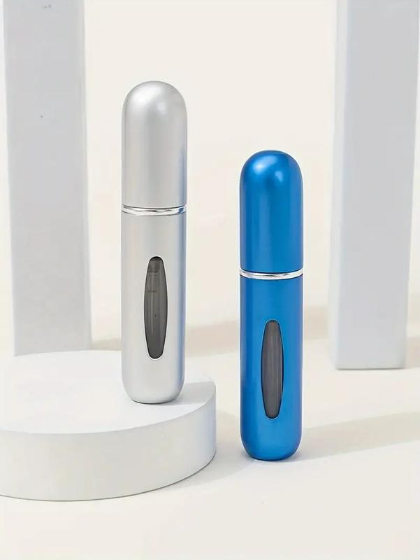 5pcs Mini Refillable Perfume Atomizer | 5ml Portable Travel Spray Bottles | Visual Window, Pocket-Sized for Purse & Luggage Organiser Fragrance Set 6
