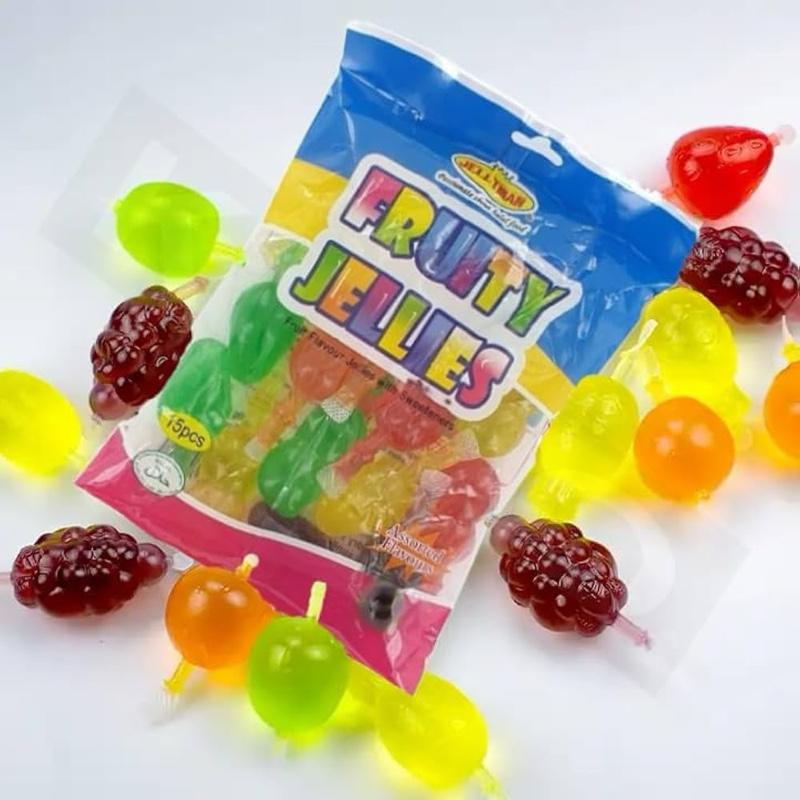 Fruity Smoothie Jelly 15pcs Jellyman | Fruit Flavoured Jelly Popping Sweet | Viral Jelly Big Pack Candy 1
