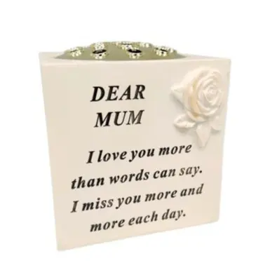 option selection - cream & gold Rose flower vase 6