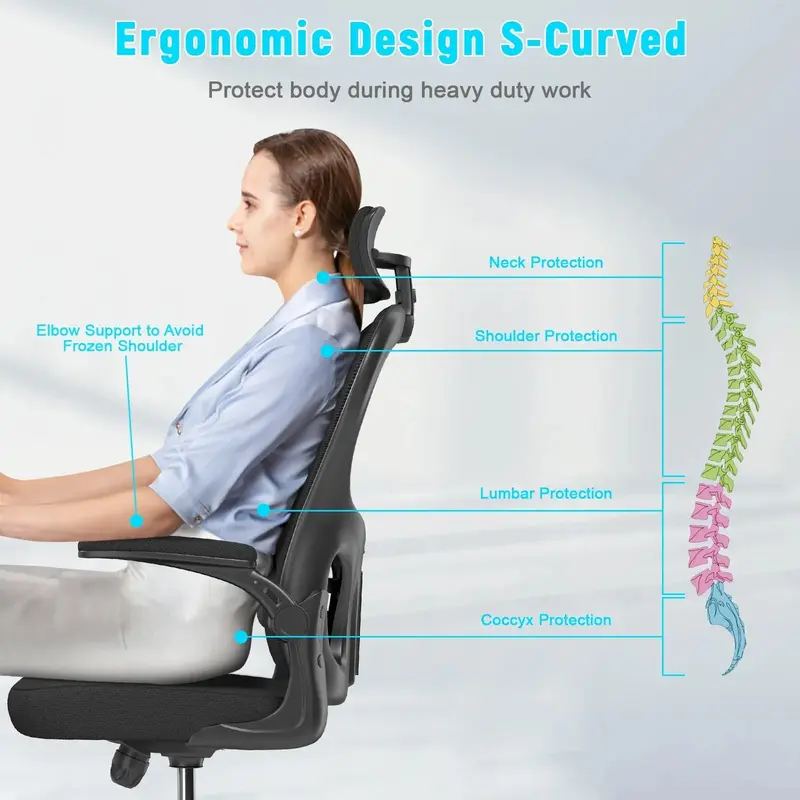 Ergonomic Adjustable Gaming Chair: Ideal for the Home, Office or Gaming Setup 1