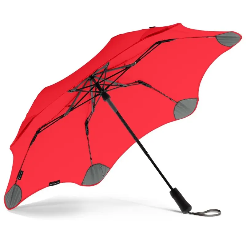 Red Metro Folding Blunt Umbrella 4