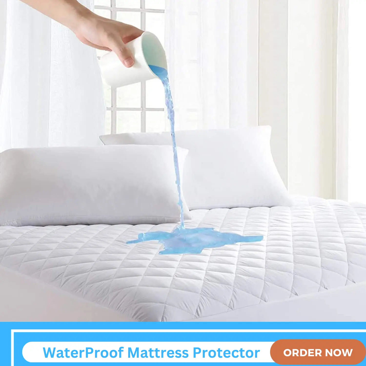 PREMIUM EXTRA DEEP QUILTED WATERPROOF MATRESS MATTRESS PROTECTOR HOTEL QUALITY FITTED BED TOPPER COVER EXTRA DEEP POCKET BREATHABLE SOFT MATTRESS PROTECTOR - NOISELESS - MACHINE WASHABLE ABSORBENT - ANTI ALLERGY - ANTI DUST MITE Soft