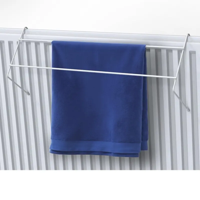 2 Tier Radiator Airer for Towels & Clothes Drying - Assembly Required Over Radiator Rail Indoor Laundry Dryer Rack Plastic Steel Iron clothe cloth washing line