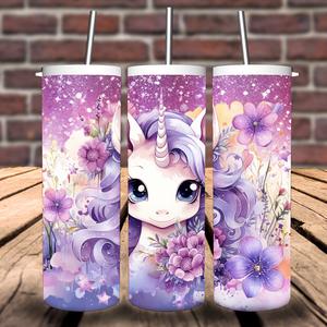 20oz Tumbler Unicorn Personalised