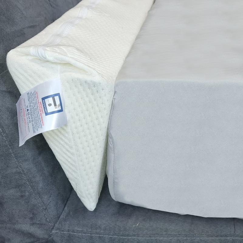 Gap Filler Headboard Wedge Pillow - All Sizes - Knitted Cool touch Cover- Medium - Breathable - Allergy-Friendly 2