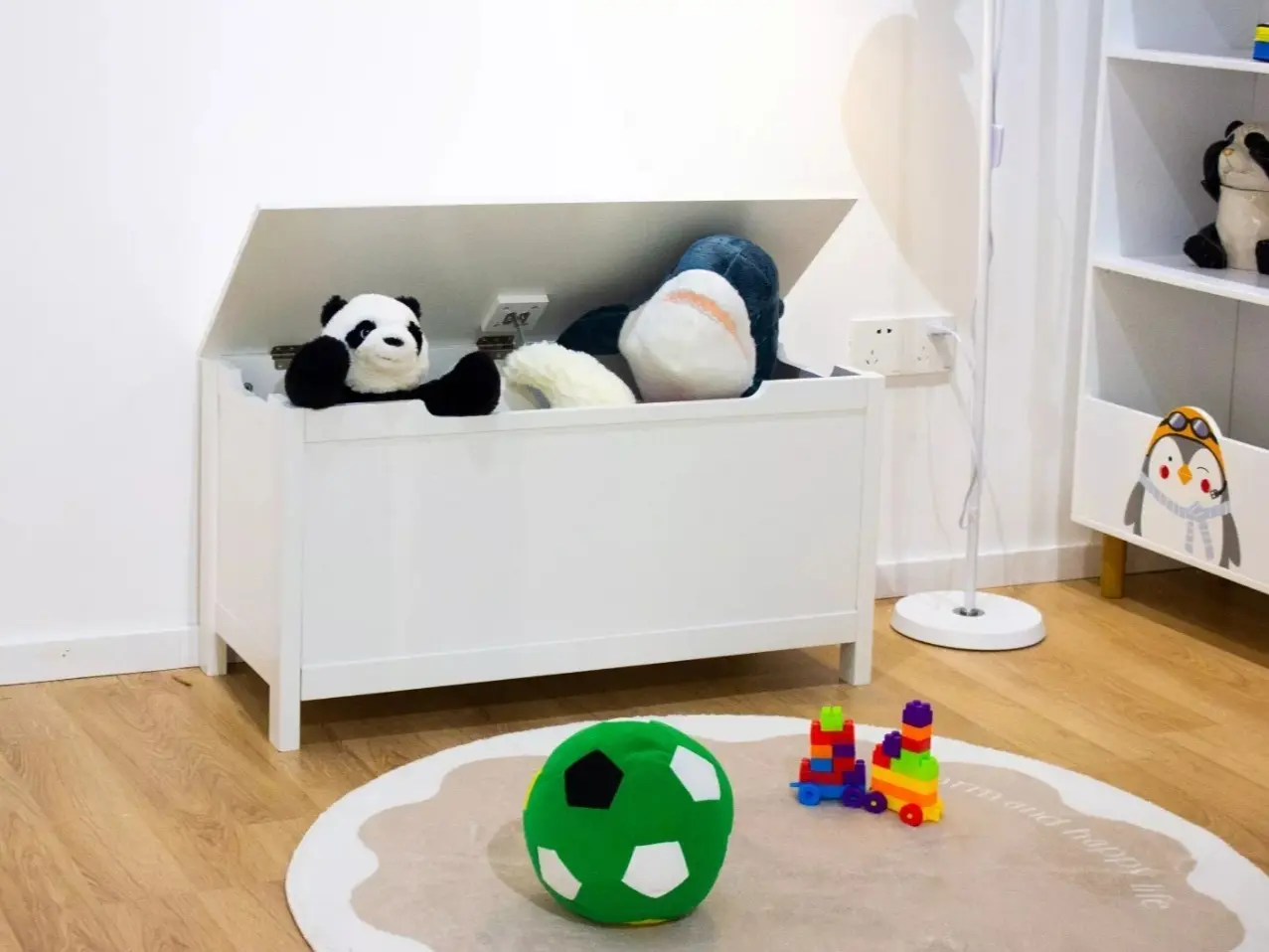 Large Toy Box Kids Baby Toddler Toys Storage Chest Lid Ottoman Nursery Bedroom