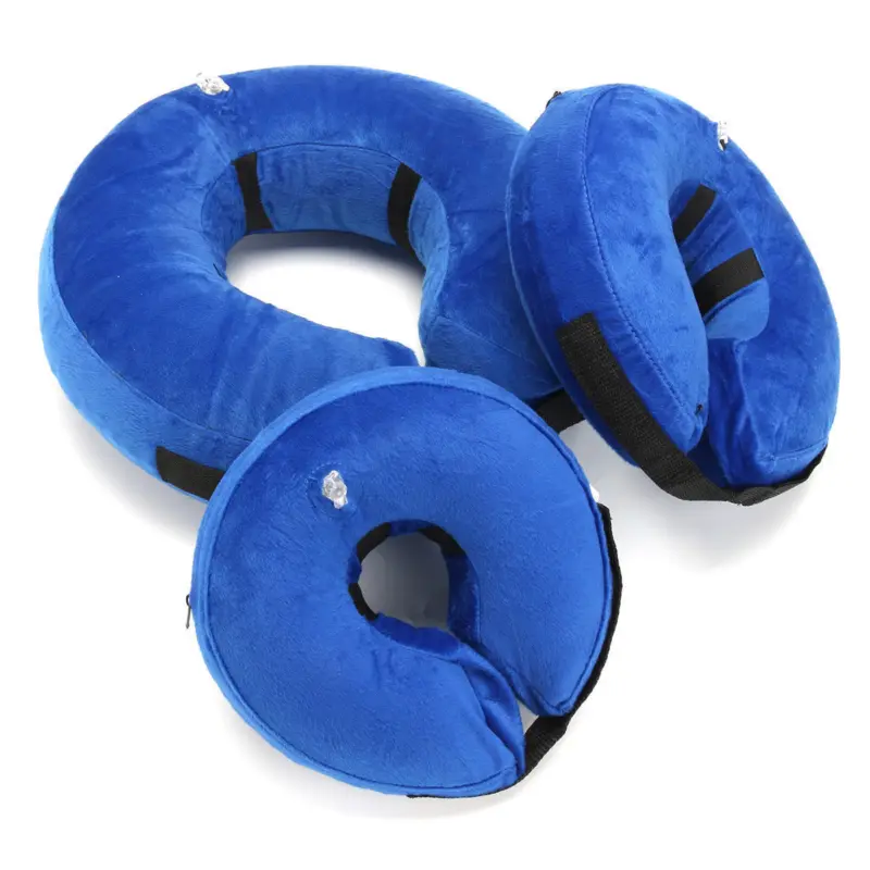 Inflatable Dog Cat Puppy Pet Vet Collar Post Surgery Lampshade Cone Neck Injury 7