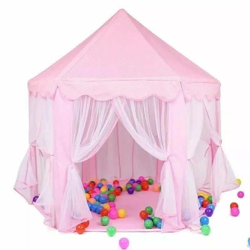 Children Kids Play Tent Fairy Princess Girls Boys Hexagon Playhouse House New 1