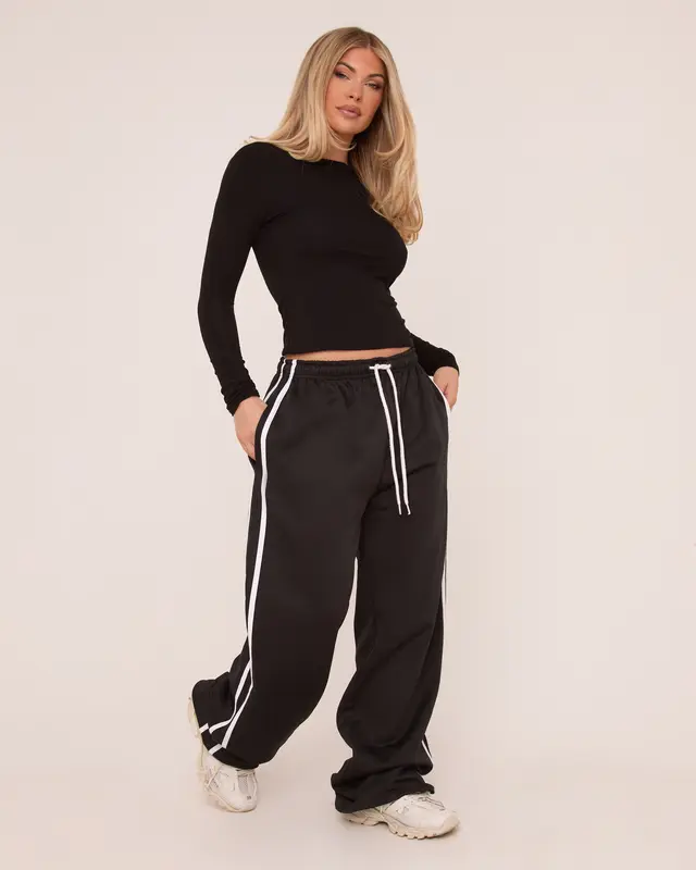 Contrast Stripe Track Pants 1