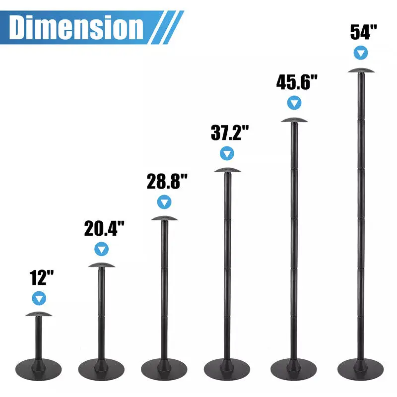 Universal Boat Cover Extension Support Pole Adjustable Height 12"-54" Pack of 1 7