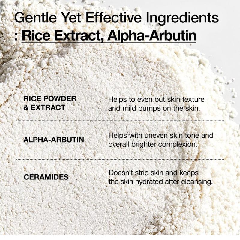ANUA RICE ENZYME BRIGHTENING CLEANSING POWDER, Rice Mask, Ceramide, Gentle Face Wash for Brightening, Radiant Skin, Facial Cleanser for Dry Skin, Korean Skincare, Fragrance Free, 40g/1.41fl.oz. 4
